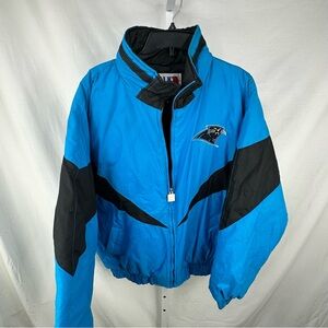 Vintage 90s Chalk Line Carolina Panthers NFL Puffer Jacket - Sz XL